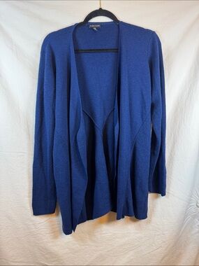 Eileen Fisher Cobalt Open-Front Knit Cardigan